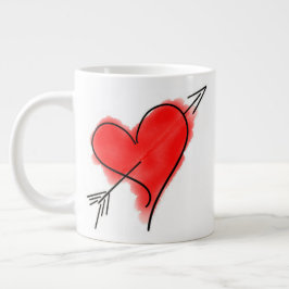Taza De Café Gigante LA FLECHA DE CUPID 20 0z. Jumbo Mug