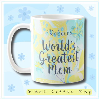 Taza De Café Gigante La flor mediática mixta más grande del mundo para