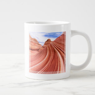 Taza De Café Gigante La formación rock Wave Sandstone