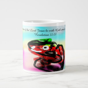 Taza De Café Gigante La gracia del Señor Jesús sea con el pueblo de Dio