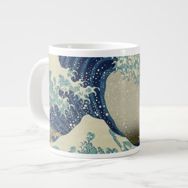Taza De Café Gigante La gran ola de Kanagawa en Hokusai (Izquierda)