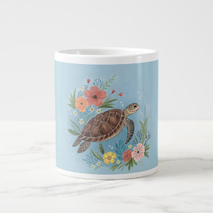 Taza De Café Gigante La ilustración de una tortuga marina