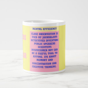 Taza De Café Gigante La importancia de las palabras color de los mensaj