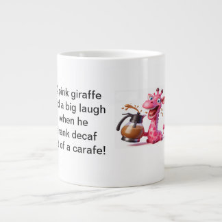 Taza De Café Gigante La jirafa rosa
