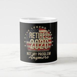 Taza De Café Gigante La leyenda se ha retirado 2026 divertido 