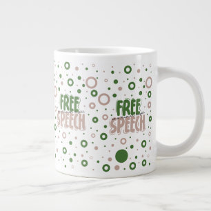 Taza De Café Gigante La libertad de expresión es un derecho humano