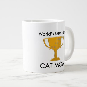 Taza De Café Gigante La mamá más grande del gato del mundo