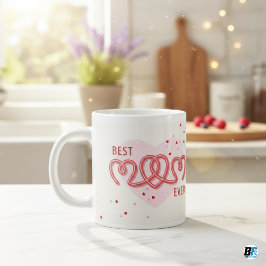 Taza De Café Gigante La mejor mamá con regalo moderno del Día de la Mad