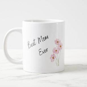 Taza De Café Gigante La Mejor Mamá del Mundo Flores Elegantes Día de la