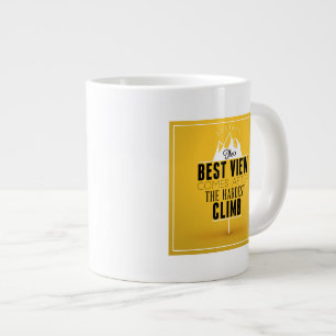 Taza De Café Gigante La mejor visión viene después de la subida más