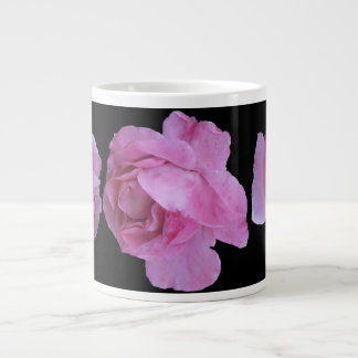 Taza De Café Gigante La moda boho rosa rosa francés negro vintage