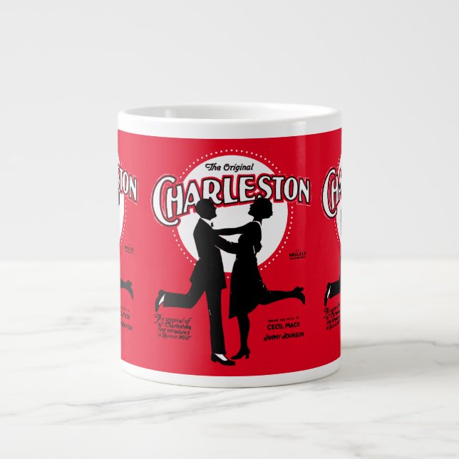 Taza De Café Gigante La música original de la Hoja de Baile Charleston  (Frente)