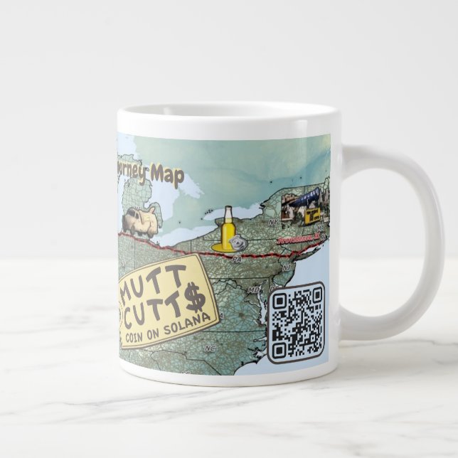 Taza De Café Gigante La Mutt $Recortes Journey Jumbo Mug (Derecha)