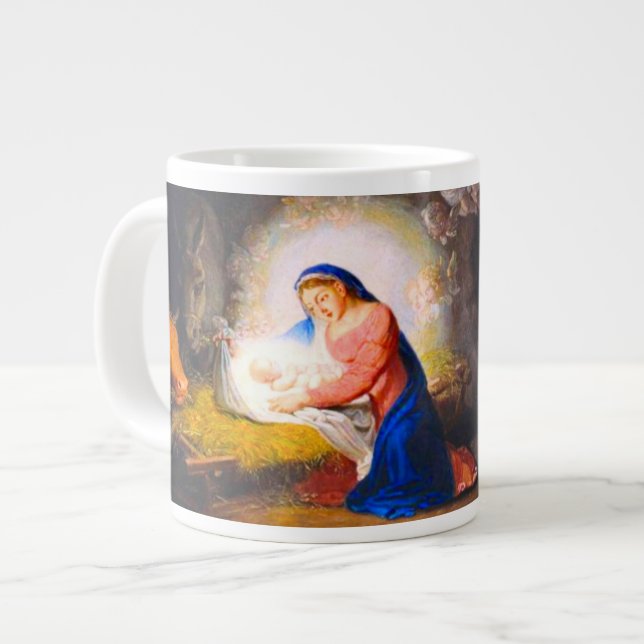 Taza De Café Gigante La Natividad de Cristo (Izquierda)