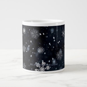 Taza De Café Gigante La navidad de SlipperyJoe invernal mágica pacífica