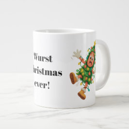 Taza De Café Gigante ¡La peor Navidad! Salami divertido 