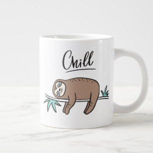Taza De Café Gigante La pereza dice frialdad