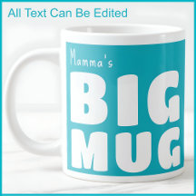 La Personalizado de Mamma, Big Mug Aqua C132, dive