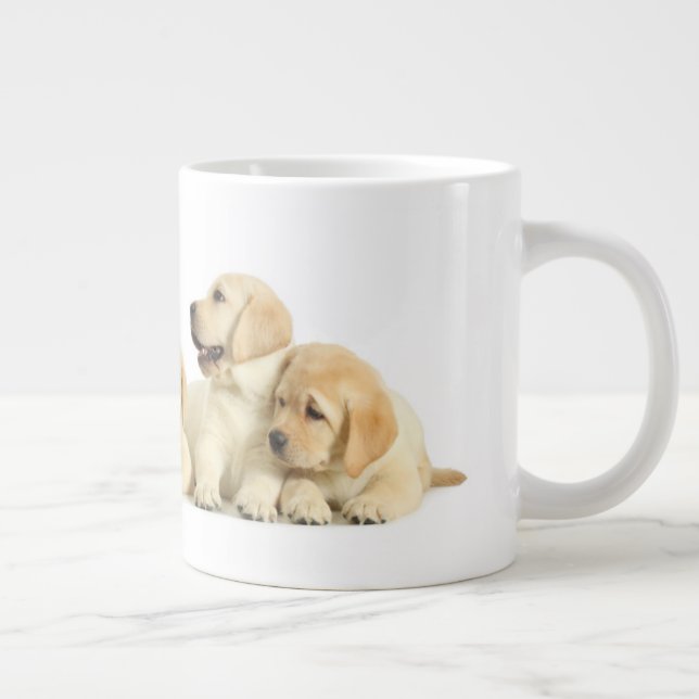 Taza De Café Gigante La pipa del labrador dorado (Derecha)