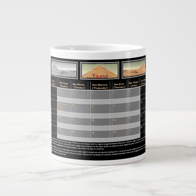 Taza De Café Gigante La pirámide de Mar (Frente)