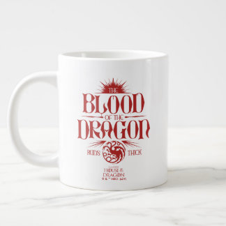 Taza De Café Gigante La sangre del dragón corre de mal humor