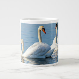 Taza De Café Gigante La serenidad de los cisnes