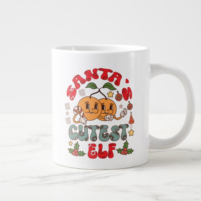 Taza De Café Gigante La sublimación del elfo más lindo de Santa-80881 (Derecha)
