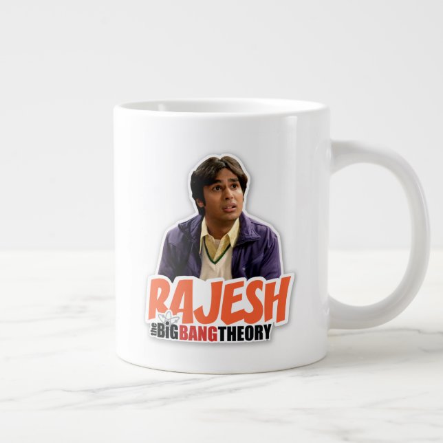 Taza De Café Gigante La teoría del Big Bang | Rajesh (Derecha)