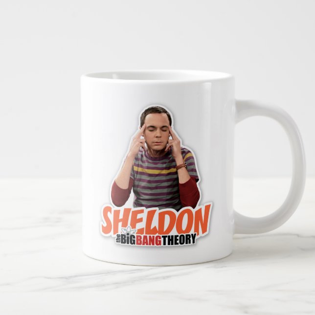 Taza De Café Gigante La teoría del Big Bang | Sheldon (Derecha)