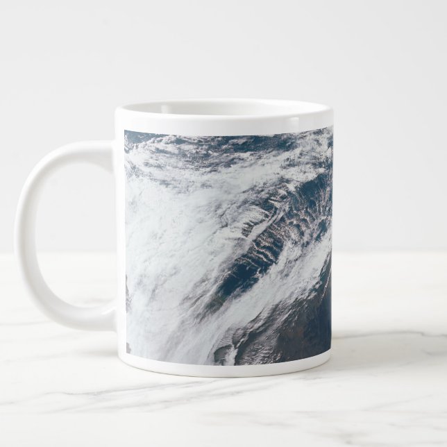 Taza De Café Gigante La Tierra Desde La Nave Espacial Apolo 12. (Izquierda)