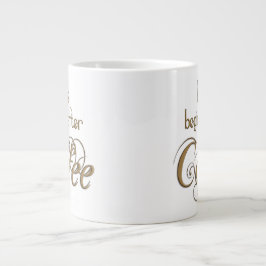 Taza De Café Gigante La vida comienza después de café