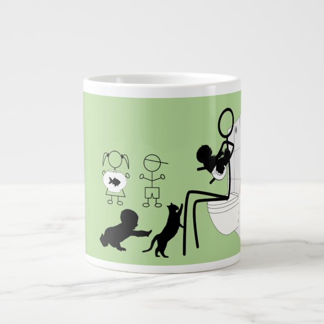 Taza De Café Gigante La vida de la mamá (Frente)
