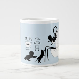 Taza De Café Gigante La vida de la mamá