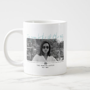 Taza De Café Gigante La vida del Fiesta - El Lotus blanco