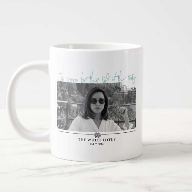 Taza De Café Gigante La vida del Fiesta - El Lotus blanco (Izquierda)