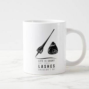 Taza De Café Gigante La vida es corta pero tus latigazos no deberían s