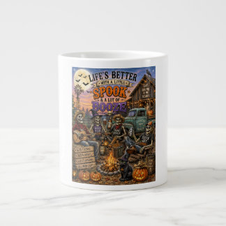 Taza De Café Gigante La vida es mejor con un poco de susto