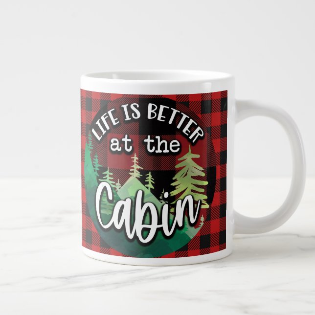 Taza De Café Gigante La Vida Es Mejor En La Cabina (Derecha)