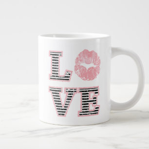 Taza De Café Gigante Labios de amor
