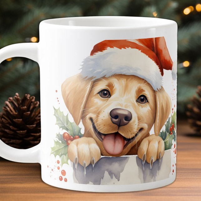 Taza De Café Gigante Labrador amarillo recuperador de perros copiosos (Subido por el creador)