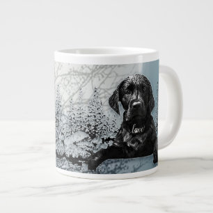 Taza De Café Gigante Labrador negro recuperador perrito T-Shirt Pil