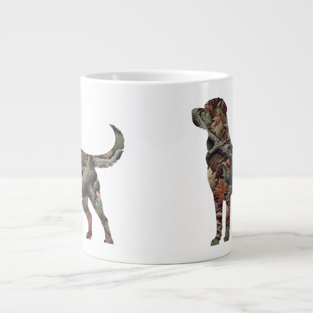Taza De Café Gigante Labrador Recuperador Jumbo Café Mug (Frente)