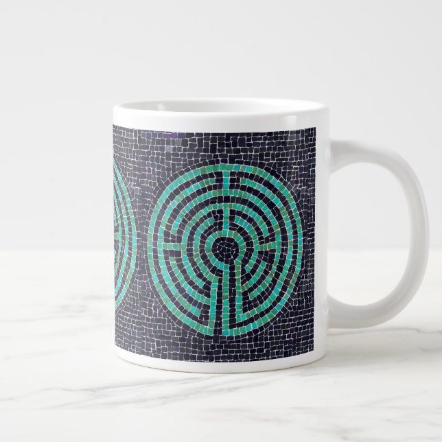 Taza De Café Gigante LABYRINTH III Gran Mugre Blanca (Derecha)