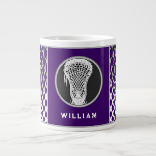 Taza De Café Gigante Lacrosse Sports Purple