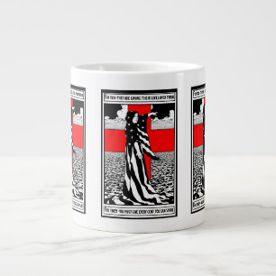 Taza De Café Gigante Lady Liberty WWI Poster Patriótico Estadounidense 