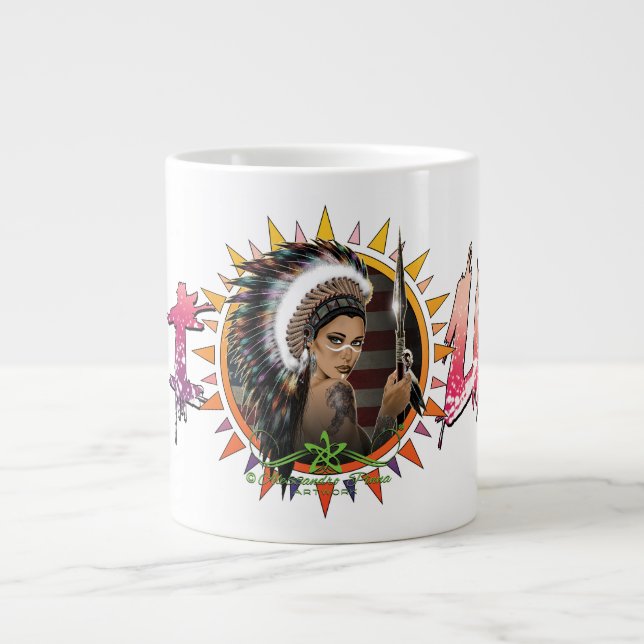 Taza De Café Gigante Lady Sioux (Frente)
