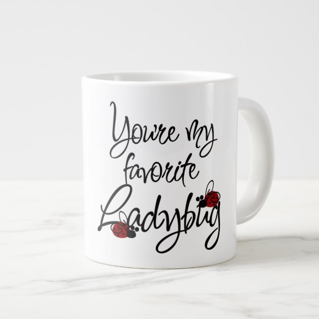 Taza De Café Gigante Ladybug - Jumbo Mug (Derecha)
