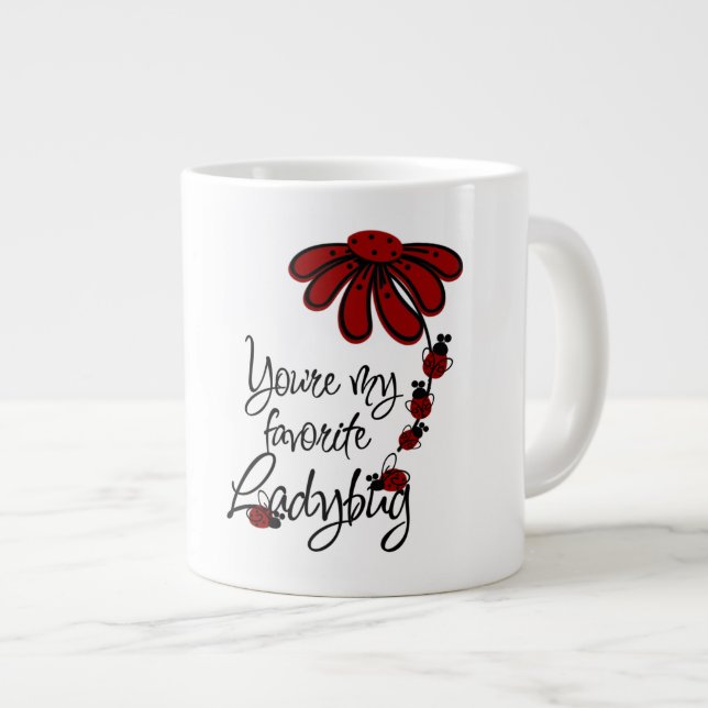 Taza De Café Gigante Ladybug - Jumbo Mug (Derecha)