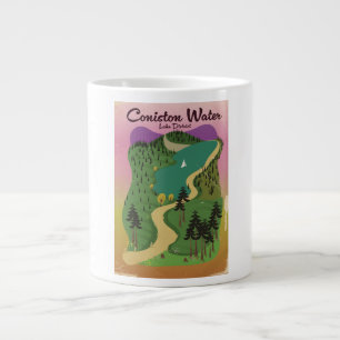 Taza De Café Gigante Lago Coniston Distrito de los Lagos
