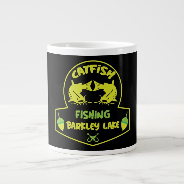 Taza De Café Gigante Lago de pesca de altura Barkley Kentucky (Frente)